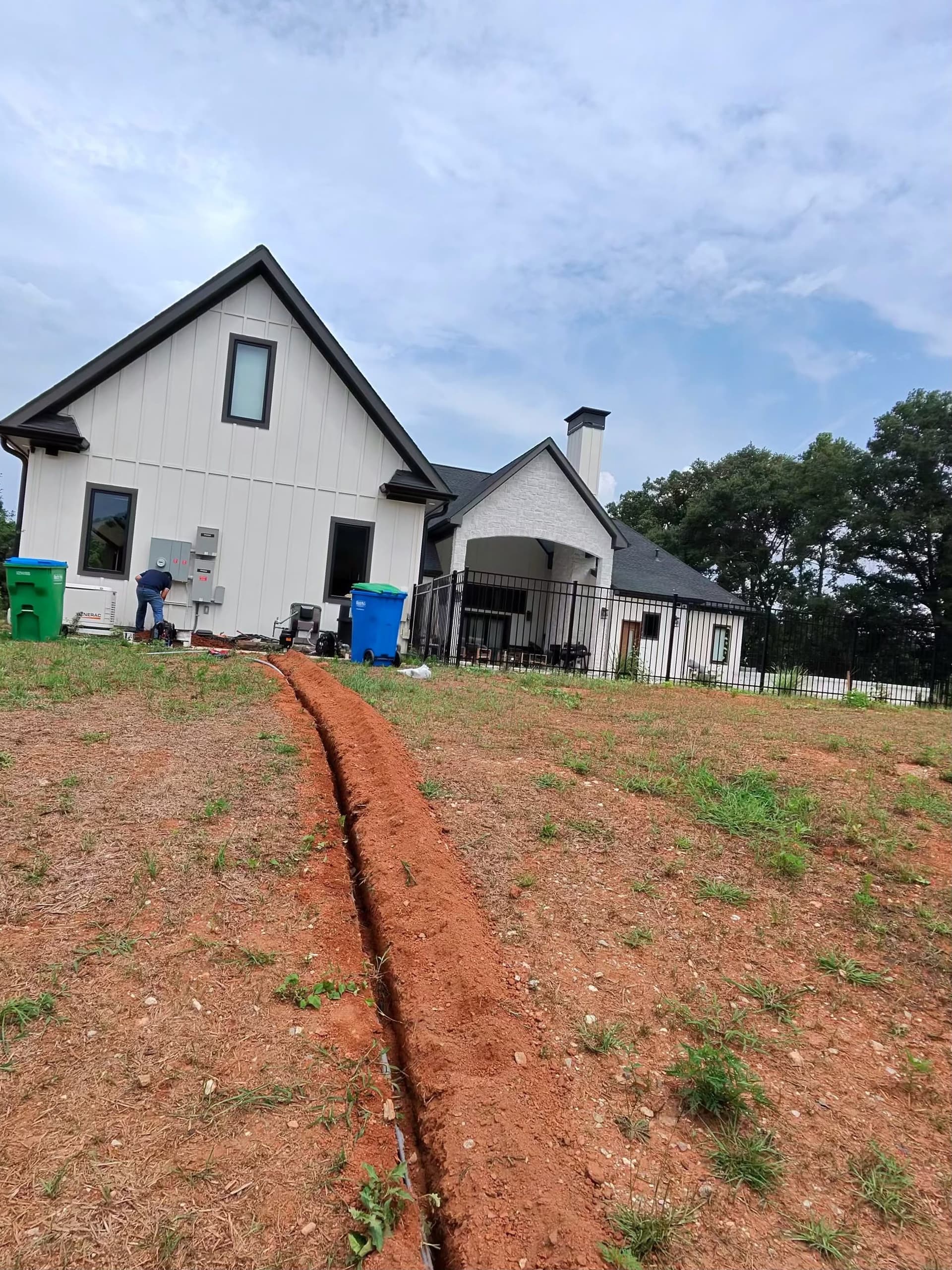 Gallery photos for 240V Well Pump Electrical Line Run for a New Home: Image #1
